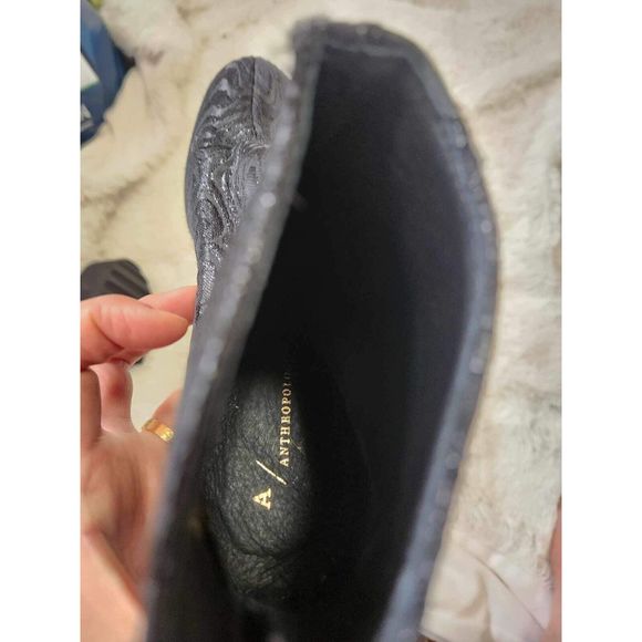 Anthropologie Joyeux Textured Ankle Boot Size 38EU. Sho5 - Picture 10 of 10